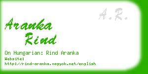 aranka rind business card